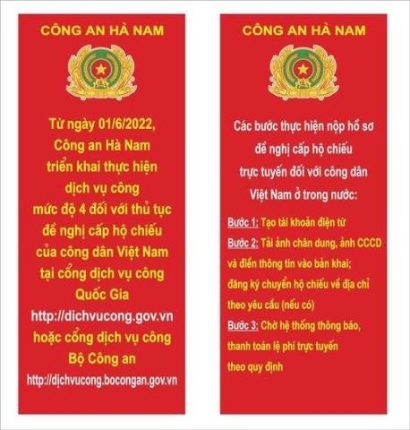 Triển khai thực hiện thủ tục cấp hộ chiếu phổ thông qua Cổng dịch vụ công quốc gia và Cổng dịch vụ công Bộ Công an.