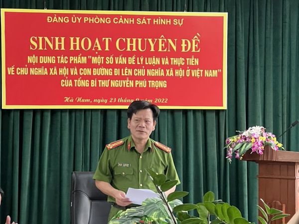 Sinh hoạt chuyên đề nội dung tác phẩm “Một số vấn đề lý luận và thực tiễn về chủ nghĩa xã hội và con đường đi lên Chủ nghĩa xã hội ở Việt Nam” của đồng chí Tổng Bí thư Nguyễn Phú Trọng