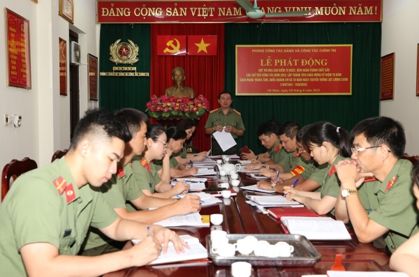 Phòng Công tác đảng và công tác chính trị: Phát động đợt thi đua cao điểm 75 ngày, đêm hoàn thành xuất sắc các chỉ tiêu công tác năm 2023