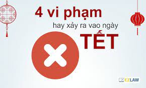 Các hành vi vi phạm thường gặp vào ngày Tết và hình thức xử phạt