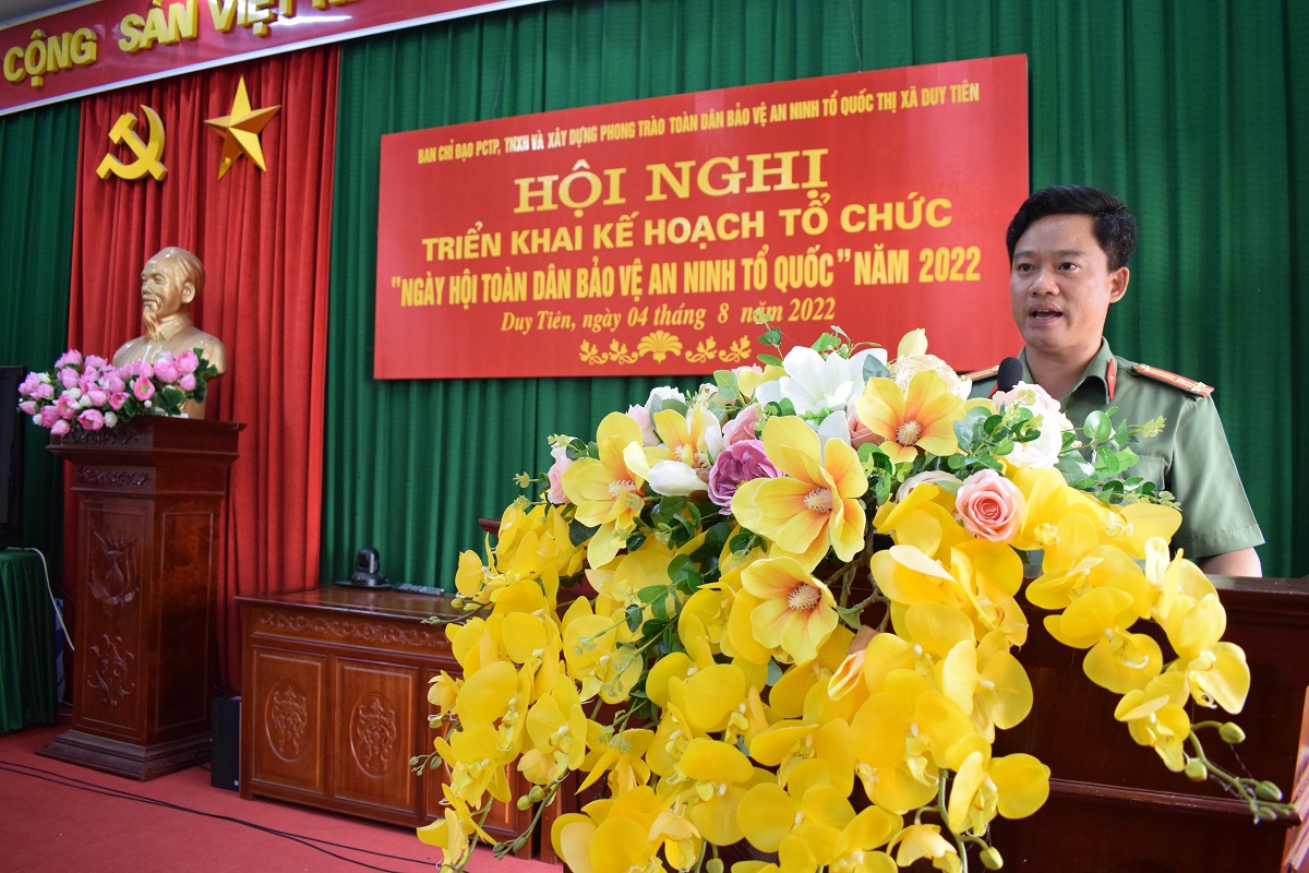 Triển khai Kế hoạch tổ chức “Ngày hội toàn dân bảo vệ an ninh Tổ quốc” năm 2022