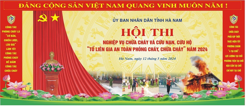 Hà Nam sẵn sàng cho Hội thi nghiệp vụ chữa cháy và cứu nạn, cứu hộ  “Tổ liên gia an toàn PCCC” cấp tỉnh năm 2024